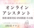 ３時間お試し| 事務作業などなんでも対応いたします 現役オンラインアシスタント！バックオフィスサポートします！ イメージ1