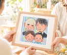 ゆめカワ水彩似顔絵♡色紙に描いてお届けします 誕生日や記念日に♡世界にひとつの可愛い似顔絵♪ イメージ2