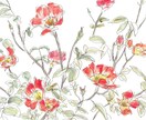 花や植物を描きます 華やかな挿絵やワンポイントになる水彩画を提供します。 イメージ1