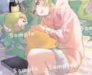 ご希望に沿ったカラーイラストお描きします 1枚絵やアイコン、動画、配信用のサムネイルなどに！ イメージ1