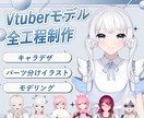 Live2Dモデルを制作します キャラデザからモデリングまで可愛く作ります！ イメージ1