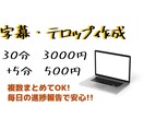 動画に字幕を入れます 私のYoutubeチャンネルでも自作しています。 イメージ1