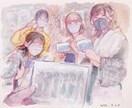 写真から雰囲気のある似顔絵制作します 映画のワンシーンのように、やわらかな空気感を描き起こします。 イメージ3