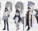 立ち絵・キャラクターイラスト制作します 【商用利用込】TRPG・IRIAM・ゲーム・配信などに イメージ3