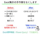 Excel集計の手作業をなくします CSV・月次データを更新するだけに整理 イメージ1