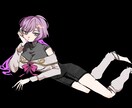一枚絵描きます 丸みのある絵柄で一枚絵を描きます。 イメージ1