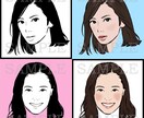お写真をもとにシンプルな似顔絵作成いたします SNSアイコンやプレゼント等に イメージ5