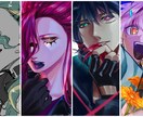 鮮やかに煌めくイラスト(一枚絵)を描きます ◇割れたガラスのような美しさ、鋭さ、強かさを。◇ イメージ8
