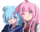 SNSでアイコンに使うイラストを描きます 普通のアイコンやペア画等を、可愛らしくポップな雰囲気で イメージ2