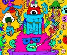オリジナルキャラクター、各種イラストの制作をします おしゃれ、アート、似顔絵など、出来る限りご要望に応えます! イメージ9