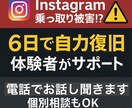 インスタ乗っ取りの対応を電話で相談に乗ります インスタ乗っ取りから自力で復旧した経験でサポートします イメージ1