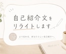 自己紹介文・プロフィール文をリライトします 「あなたの魅力を言葉に。24時間以内納品」 イメージ1