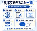 受験英語から実践英語までをお教えします 海外留学経験を活かし、英語が苦手な人にもわかりやすく教えます イメージ2