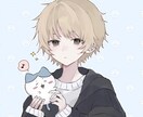 可愛い女の子、男の子のイラストお描きします ゆるふわ可愛い雰囲気です♪SNSのアイコンに♪ イメージ1