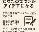 講座②アイデア発想＆企画書作成ワークショップします アイデアを企画に変える力を90分で習得！初心者大歓迎！ イメージ1