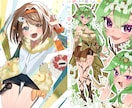 鮮やかな目を引く一枚絵を作成します 最短2週間納品・報連相迅速・華やか＆儚いイラストが得意 イメージ3