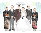 受注制作／６名似顔絵描きます 結婚式の両親贈呈品に選ばれています！！ イメージ2