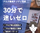 ブログ初心者様／1記事構成テンプレを一緒に作ります 目的・読者・導線を一緒に整理して「書けない」を30分で解決！ イメージ1