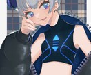 一枚絵、アイコン、サムネなんでも描きます 自由にお使いいただける立ち絵やバストアップを描きます イメージ1