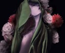 商用／加工OK!海外風ポートレートをお描きします webサイトやジャケ写の素材に。背景や意匠の追加も承ります イメージ7