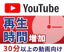 30分~動画の再生時間&再生回数を増加させます 安心の達成保証／1000〜4000時間まで◎＜Y12＞ イメージ1