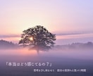 本当はどう感じている？から自己理解を深めます 思考を少し休ませて、心の奥に置き去りにした気持ちに気づく時間 イメージ1