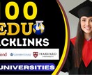 100 EDU Backlinksます From world top Universities イメージ1