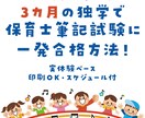 3ヶ月独学で保育士試験に合格した方法教えます 独学3ヶ月で一発合格！保育士筆記試験 超効率ガイド イメージ1