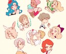 海外風アイコンお描きします シルエットから選択！表情もあなたらしさに。 イメージ1