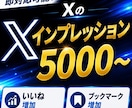 Xのインプレッションを5000回以上増加させます Xのインプレッション増加させます 安心！安全な格安サービス！ イメージ1