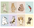 商用OK◎グッズ・販促に！動物イラスト制作します アイコン・ロゴ・ステッカーなど用途から丁寧にヒアリングします イメージ7