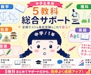 ３、中学校の定期テストと高校受験を支援します 5教科対応！学習計画から進路相談まで イメージ1