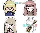 ほっこり癒されるゆる可愛いイラストをお描きします アイコンヘッダー配信画面、人物動物、様々なゆる絵対応してます イメージ1