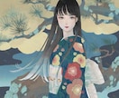 繊細な和のイラストを制作いたします 日本の伝統美を取り入れた和風イラストを制作いたします。 イメージ1