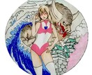 和風テイストイラスト描きます 贈り物、インテリア、小説表紙、広告チラシ イメージ2
