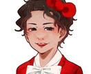 バストアップの似顔絵承ります ❀アナログっぽく可愛すぎない等身大のイラストです❀ イメージ3