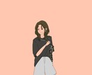 女の子、シンプルなイラストを描きます ご希望に沿ったイラストをお届けします♪ イメージ1