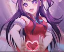 動画のサムネイル画像描きます アニメ塗りに近い厚塗りで、背景込みの可愛いイラスト描きます。 イメージ2