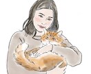 SNSアイコンに！優しい似顔絵描きます 人物追加OK！アイコンや思い出のギフトに。温もりある一枚を。 イメージ1