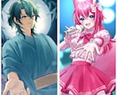 イラスト制作(男女OK)します 美麗な一枚絵お描きします！Vtuber／サムネ／MVなどに◎ イメージ3