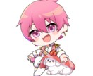 グッズにもおすすめ！ミニキャラを描きます シンプルなのにカラフルで使いやすいデフォルメキャラです！ イメージ3