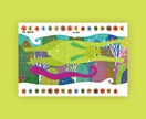絵本のような世界観のイラスト描きます 動物・自然をモチーフにしたイラストが得意です イメージ2