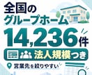 全国の介護グループホーム14,236件を提供します 法人規模・多拠点展開まで整理｜営業先を効率よく絞り込めます イメージ1