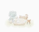 お子様のふんわりしたイラストを描きます 送っていただいた写真を参考に世界で一つのイラストを描きます！ イメージ6