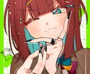 デザイン背景で人物を描きます サムネ用のイラストやSNS用のイラストが欲しい方へ イメージ1