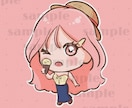 カッコ可愛くデフォルメ★あなたのミニキャラ描きます ★SNS等のアイコン・プレゼント・名刺にぴったりです！ イメージ4