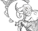 オリジナルTシャツ（トレーナー）をデザイン致します 古典的な線画をメインとしたイラストが得意です！ イメージ10