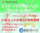 エステサロン/リラクサロンの営業リストを提供します 全国12000件のエステ/リラクサロン！即日納品可！ イメージ1