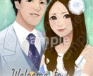 記念日やプレゼントに！おしゃれな似顔絵描きます やさしくおしゃれなタッチで似顔絵制作いたします！ イメージ2