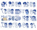 ゆるいorかわいい系のLINEスタンプを作成します くっきりしたアニメ塗りからパステル系・シュール系などもOK！ イメージ8